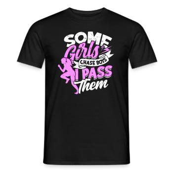 Leichtathletik -Mädchen Athelitcs Running Sport - Männer T-Shirt - Schwarz - Vorne - AI Model Male 178 light (178cm)