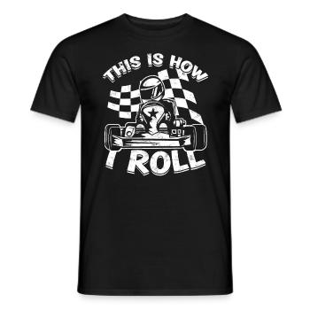 Kart conduite de kart pilotes de course Pilotes de course - T-shirt homme - noir - Devant - AI Model Male 178 light (178cm)