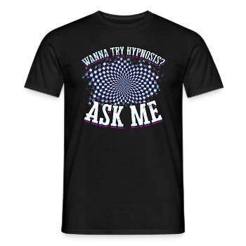 hypnotiseur hypnotique hypnotiseur - T-shirt homme - noir - Devant - AI Model Male 178 light (178cm)