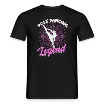 Pole Dance Gift Dancer Gift Idea Fitness - T-shirt homme - noir - Devant - AI Model Male 178 light (178cm)