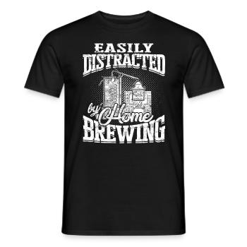 schnaps whiskey brennen schnapsbrenner geschenkide - Männer T-Shirt - Schwarz - Vorne - AI Model Male 178 light (178cm)
