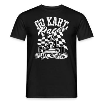 Coureur de course de pilote de karting de karting - T-shirt homme - noir - Devant - AI Model Male 178 light (178cm)