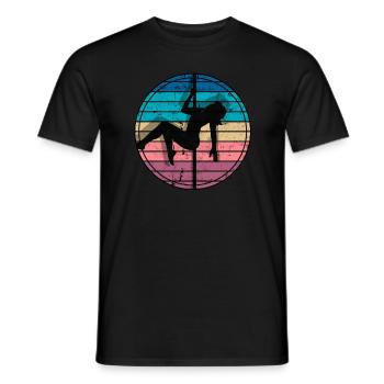 Pole Dance Gift Dancer Gift Idea Fitness - T-shirt homme - noir - Devant - AI Model Male 178 light (178cm)