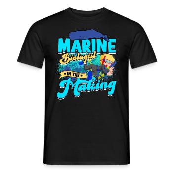 biologie marine biologiste marin biologie marine biologiste - T-shirt homme - noir - Devant - AI Model Male 178 light (178cm)