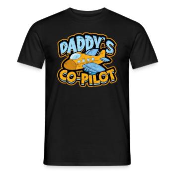 pilot flugzeug fliegen tochter geschenkidee gesche - Männer T-Shirt - Schwarz - Vorne - AI Model Male 178 light (178cm)