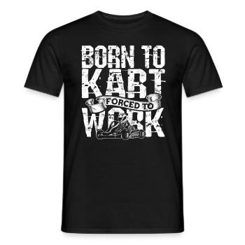 Kart conduite de kart pilotes de course Pilotes de course - T-shirt homme - noir - Devant - AI Model Male 178 light (178cm)