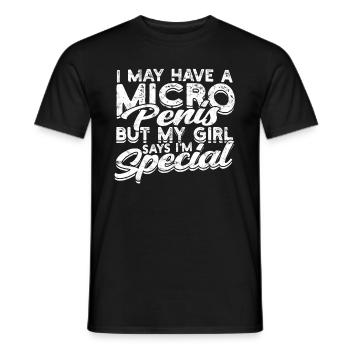 Micropenis Small Penis Sex Cock Club Micro - Men's T-Shirt - black - Front - AI Model Male 178 light (178cm)