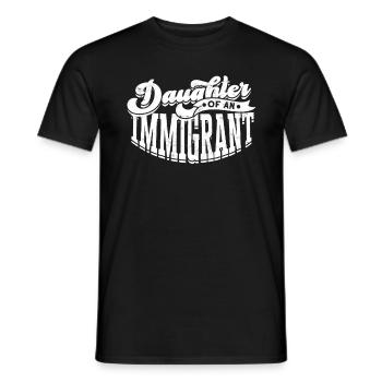 usa amerika einwanderer us bürger amerikanische fl - Männer T-Shirt - Schwarz - Vorne - AI Model Male 178 light (178cm)