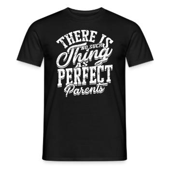 parents gift mother gift idea father family - Men's T-Shirt - black - Front - AI Model Male 178 light (178cm)