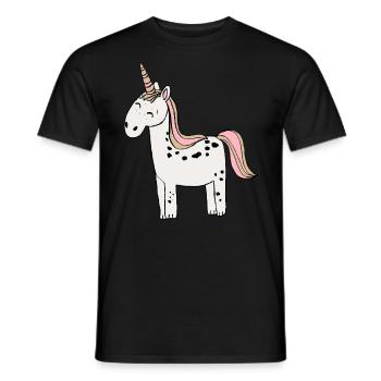 Licorne - T-shirt homme - noir - Devant - AI Model Male 178 light (178cm)