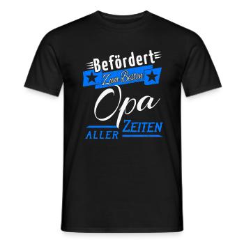 Bester Opa Aller Zeiten Familien Geschenk Idee - Männer T-Shirt - Schwarz - Vorne - AI Model Male 178 light (178cm)