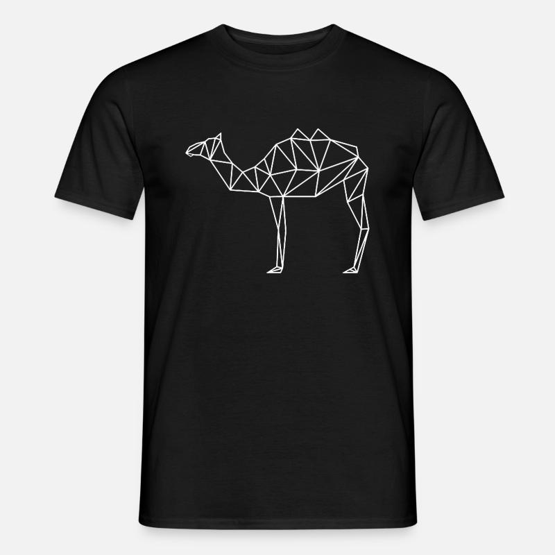 Kamel polyart - Männer T-Shirt - Schwarz