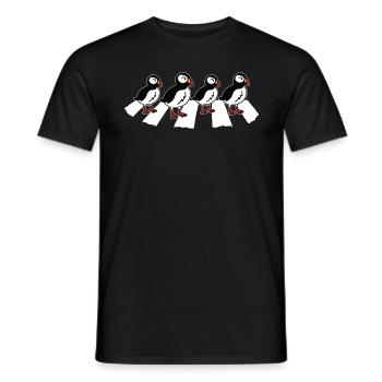 Papageitaucher Papageientaucher Puffin - T-shirt homme - noir - Devant - AI Model Male 178 light (178cm)