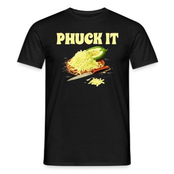 Funny Phuck It Laotian Cuisine - Men's T-Shirt - black - Front - AI Model Male 178 light (178cm)