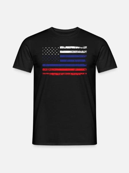 Russie Usa Amérique Drapeau Drapeau Racines Sport - T-shirt homme - noir