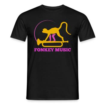 Funk Music - Men's T-Shirt - black - Front - AI Model Male 178 light (178cm)