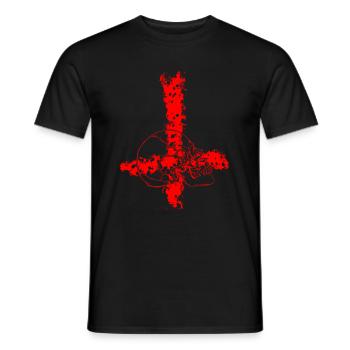 Peter's skull - Men's T-Shirt - black - Front - AI Model Male 178 light (178cm)