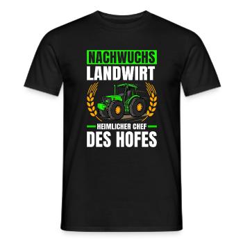 Landwirtschaft Nachwuchs Landwirt Traktor - Männer T-Shirt - Schwarz - Vorne - AI Model Male 178 light (178cm)
