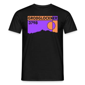Großglockner Besteigung Skitour Bergtour Andenken - Männer T-Shirt - Schwarz - Vorne - AI Model Male 178 light (178cm)
