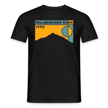 Walmendinger Horn Hiking Ridge Hike Finisher - Men's T-Shirt - black - Front - AI Model Male 178 light (178cm)