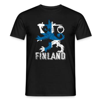 Finlande - T-shirt homme - noir - Devant - AI Model Male 178 light (178cm)