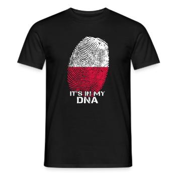 Polen ist in meiner DNA - Männer T-Shirt - Schwarz - Vorne - AI Model Male 178 light (178cm)