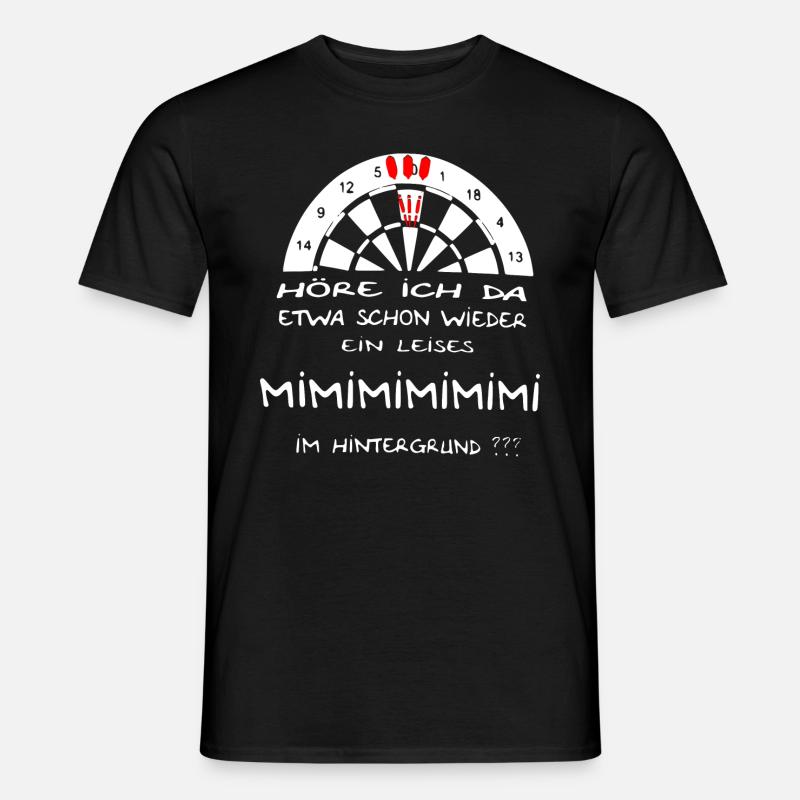Darts Darten Darts Geschenk Dartpfeil Dartboard - Männer T-Shirt - Schwarz