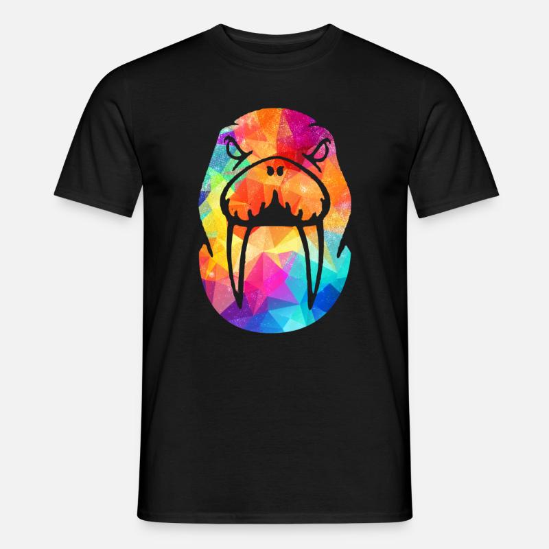 Walross - Männer T-Shirt - Schwarz