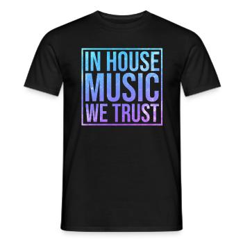 House Musik - Männer T-Shirt - Schwarz - Vorne - AI Model Male 178 light (178cm)