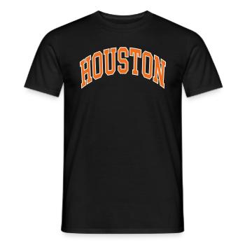 Houston - Männer T-Shirt - Schwarz - Vorne - AI Model Male 178 light (178cm)
