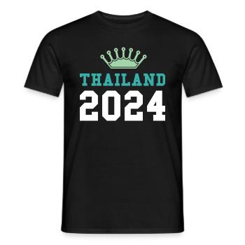 Thailand 2024 Krona - Men's T-Shirt - black - Front - AI Model Male 178 light (178cm)