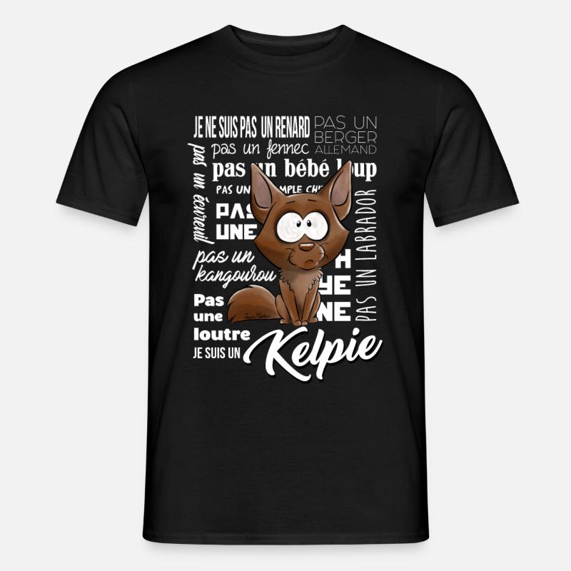 Ich bin ein Kelpie - Männer T-Shirt - Schwarz