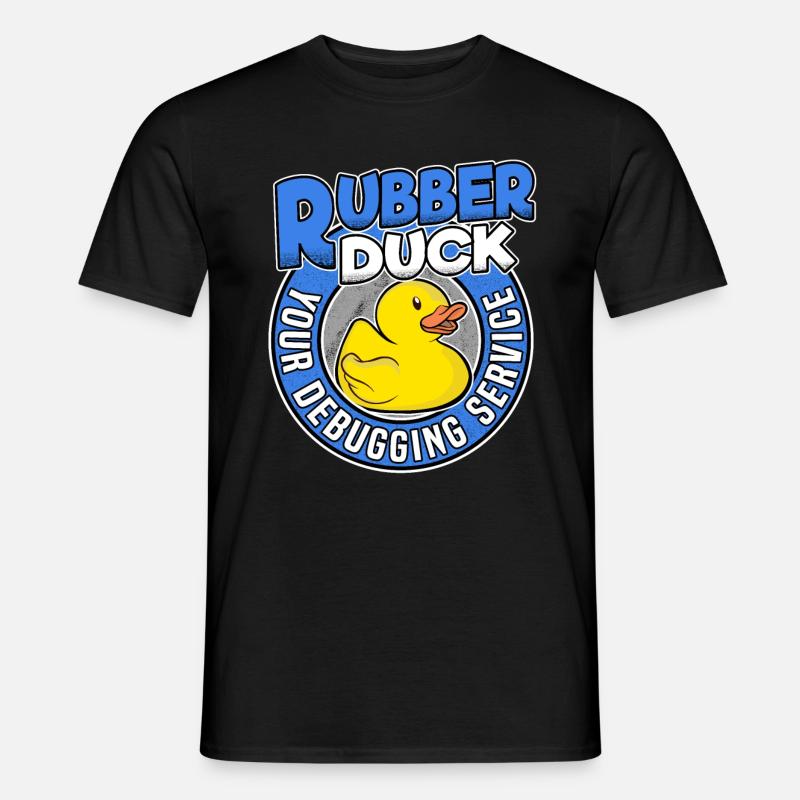 Programmeurs Canard Programmation Debugging Drôle - T-shirt homme - noir