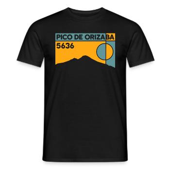 Pico De Orizaba Citlaltépetl Besteigung Mexico - Männer T-Shirt - Schwarz - Vorne - AI Model Male 178 light (178cm)