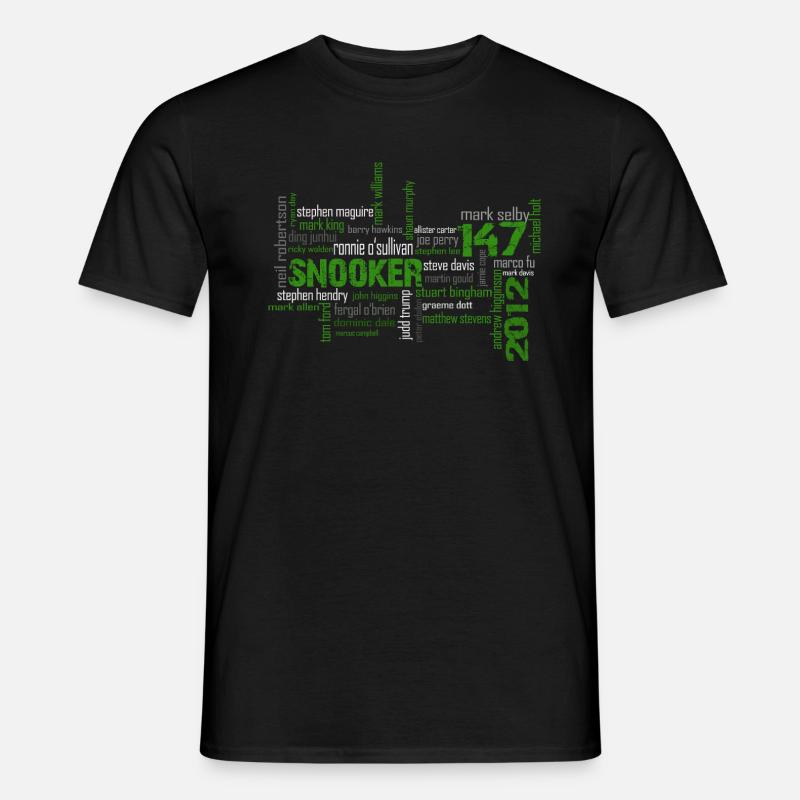 snooker matrix reloaded - Männer T-Shirt - Schwarz