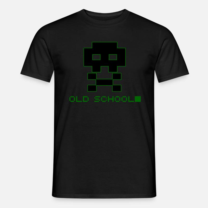 Old School Skull - Männer T-Shirt - Schwarz