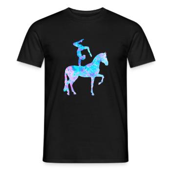 Cadeau Volti de cheval de saut - T-shirt homme - noir - Devant - AI Model Male 178 light (178cm)
