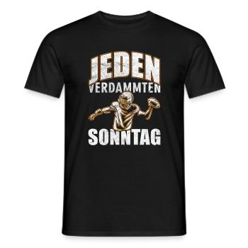 American Football Coach Footballfan Geschenk - Männer T-Shirt - Schwarz - Vorne - AI Model Male 178 light (178cm)