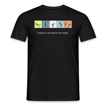 Science doesn’t care Periodic Table of Elements - T-shirt homme - noir - Devant - AI Model Male 178 light (178cm)