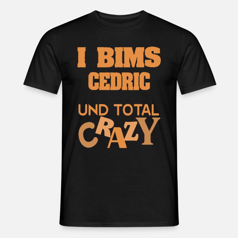 Crazy Cedric - Männer T-Shirt - Schwarz