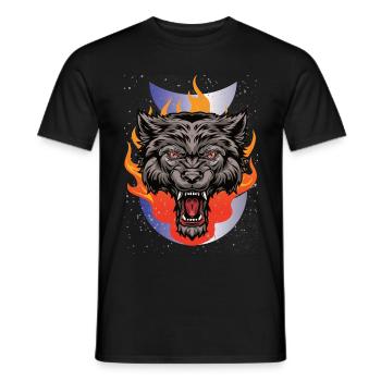 Monster Werewolf - Men's T-Shirt - black - Front - AI Model Male 178 light (178cm)
