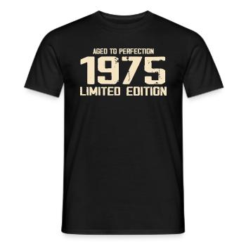 1975 Limited edition 1975 Birthday 1975 Retro - Men's T-Shirt - black - Front - AI Model Male 178 light (178cm)