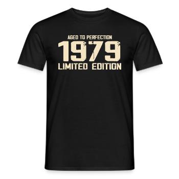 1979 Limited edition 1979 Birthday 1979 Retro - Men's T-Shirt - black - Front - AI Model Male 178 light (178cm)