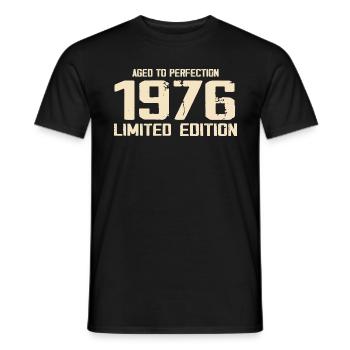 1976 Limited edition 1976 Birthday 1976 Retro - Men's T-Shirt - black - Front - AI Model Male 178 light (178cm)