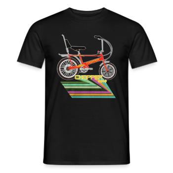 Chopper vélos - T-shirt homme - noir - Devant - AI Model Male 178 light (178cm)