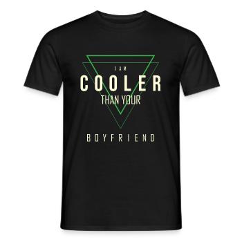 Ich bin cooler als dein Freund - Männer T-Shirt - Schwarz - Vorne - AI Model Male 178 light (178cm)