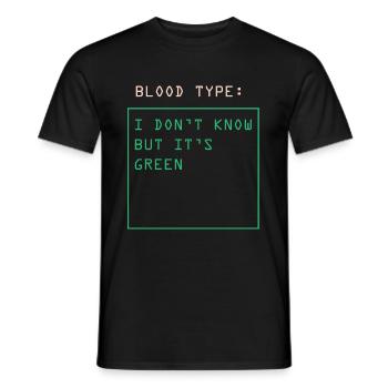 Blutgruppe - Männer T-Shirt - Schwarz - Vorne - AI Model Male 178 light (178cm)