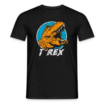 T-Rex Tyrannosaurus Rex - T-shirt homme - noir - Devant - AI Model Male 178 light (178cm)