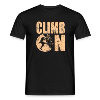 Escalade alpinisme alpinisme - T-shirt homme - noir - Devant - AI Model Male 178 light (178cm)