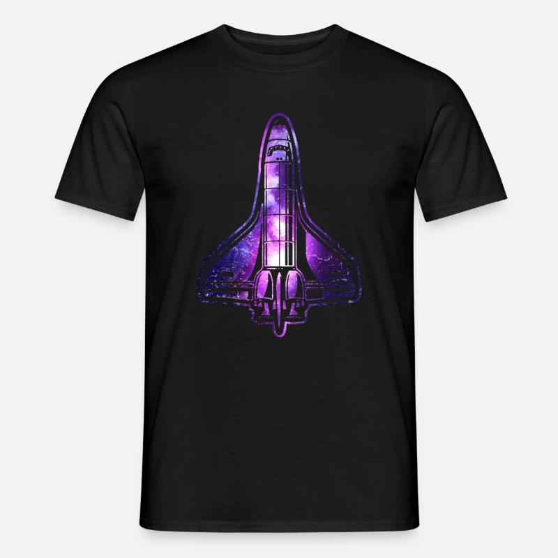 Space Shuttle Nasa Rakete Raumschiff - Männer T-Shirt - Schwarz